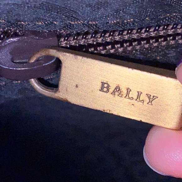 Bally Italian Brown Leather Shoulder Bag Red Strap Front Pockets w COA - Picture 15 of 17